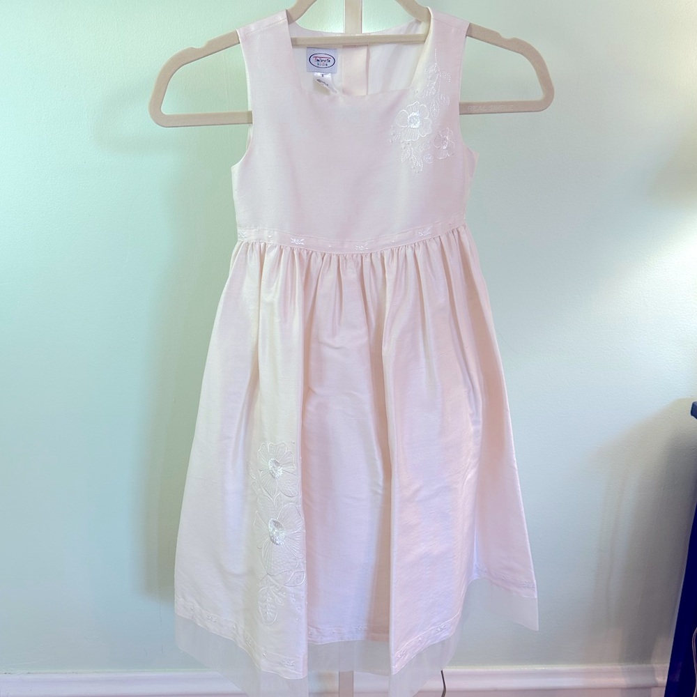Talbots Kids Ivory Silk wedding or first communion dress